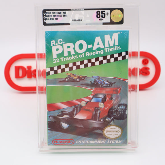 #534 - R.C. PRO-AM (Oval SOQ) - VGA GRADED 85+ NM (NES Nintendo) - THE DISCOUNTGAMES COLLECTION