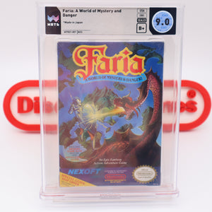 #228 - FARIA: A WORLD OF MYSTERY AND DANGER - WATA GRADED 9.0 B+ (NES Nintendo) - THE DISCOUNTGAMES COLLECTION