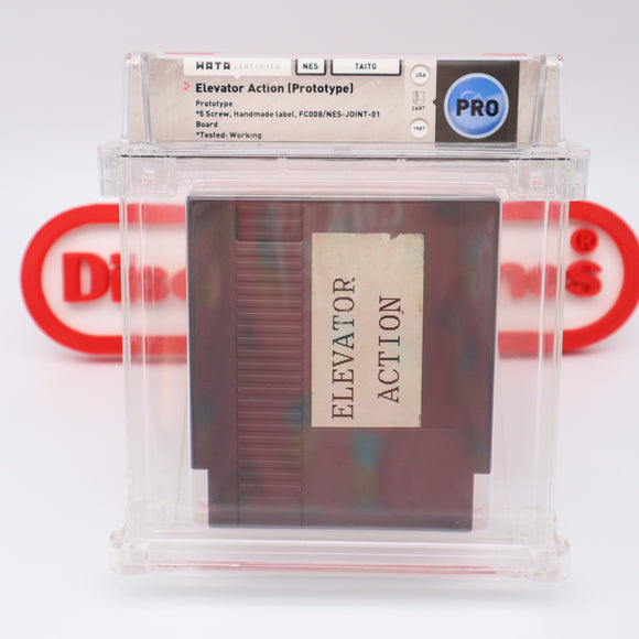 #217p - ELEVATOR ACTION PROTOTYPE - WATA PROTO GRADED (NES Nintendo) - THE DISCOUNTGAMES COLLECTION