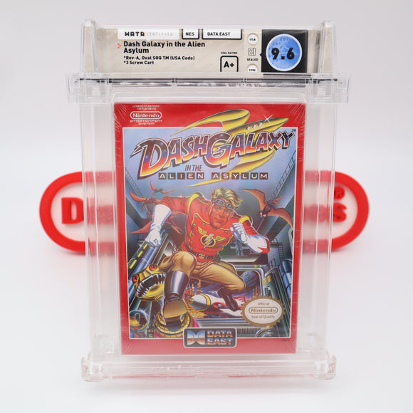 #167 - DASH GALAXY IN THE ALIEN ASYLUM - WATA GRADED 9.6 A+ (NES Nintendo) - THE DISCOUNTGAMES COLLECTION