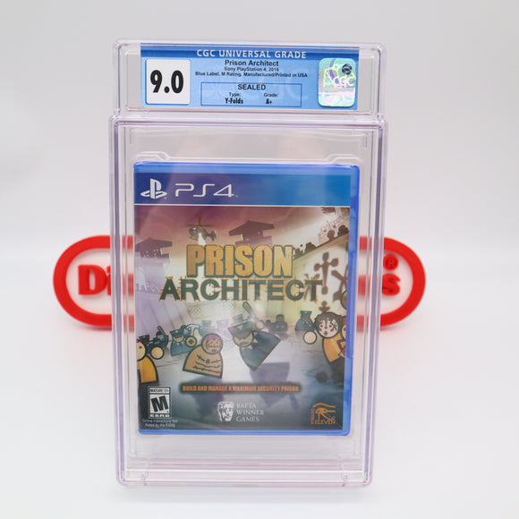 PRISON ARCHITECT - CGC GRADED 9.0 A+! NEW & Factory Sealed! (PS4 PlayStation 4)