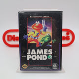 JAMES POND 3 III (Thick Clamshell!) - NEW & Factory Sealed with Authentic V-Overlap Seam! (Sega Genesis)