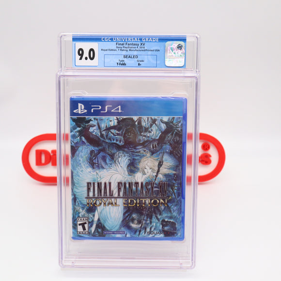 FINAL FANTASY XV 15 ROYAL EDITION - CGC GRADED 9.0 A+! NEW & Factory Sealed! (PS4 PlayStation 4)