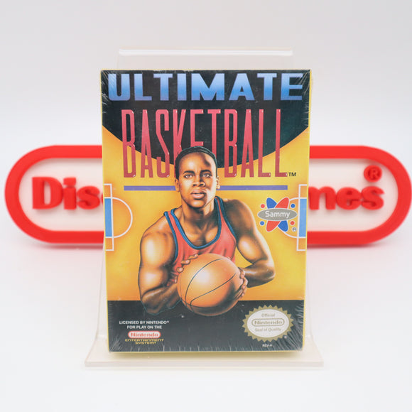 ULTIMATE BASKETBALL - NEW & Factory Sealed with Authentic H-Seam! (NES Nintendo)
