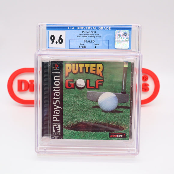 PUTTER GOLF - CGC GRADED 9.6 A! NEW & Factory Sealed! (PS1 PlayStation 1)
