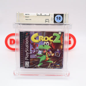 CROC 2 - PERFECT & ONLY HIGHEST GRADED WATA 10 A++! NEW & Factory Sealed! (PS1 PlayStation 1)