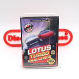 LOTUS TURBO CHALLENGE (THICK CLAMSHELL!) - NEW & Factory Sealed with Authentic V-Overlap Seam! (Sega Genesis)