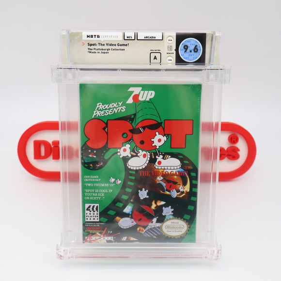 7-UP's SPOT: THE VIDEO GAME - WATA PEDIGREE GRADED 9.6 A! NEW & Factory Sealed with Authentic H-Seam! (NES Nintendo)