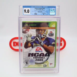 NCAA FOOTBALL 2005 - CGC GRADED 9.0 B+! NEW & Factory Sealed! (XBOX)