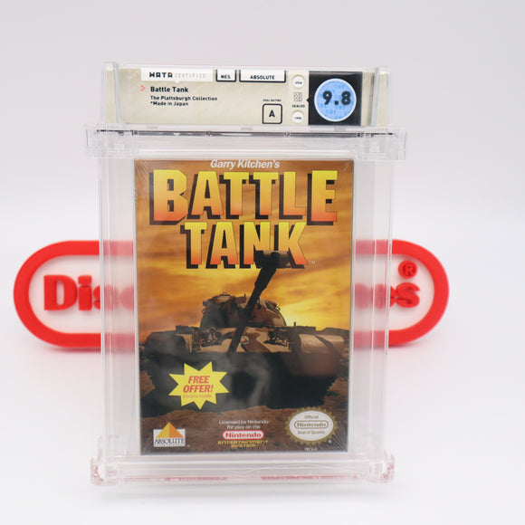 GARRY KITCHEN'S BATTLE TANK - WATA GRADED 9.8 A! NEW & Factory Sealed with Authentic H-Seam! (NES Nintendo)