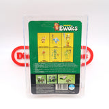 EWOKS: URGAH LADY GORNEESH with COLLECTOR COIN! CAS GRADED 75 / 6 BACK - NEW Authentic & Factory Sealed! (MOC Vintage Star Wars Figure)