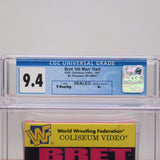 BRET 'HIT MAN' HART / HITMAN - CGC GRADED 9.4 A+! NEW & Factory Sealed with Authentic V-Overlap Seam! (VHS)