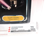 TRI-LOGO DARTH VADER - CAS GRADED 70 / 79 BACK - NEW Authentic & Factory Sealed! (MOC Vintage Star Wars Figure)