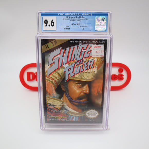 SHINGEN THE RULER - CGC GRADED 9.6 A+! NEW & Factory Sealed with Authentic H-Seam! (NES Nintendo)