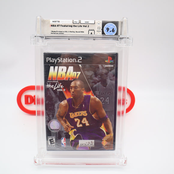 NBA 07 FEATURING THE LIFE VOLUME 2 - KOBE BRYANT - WATA GRADED 9.6 A! NEW & Factory Sealed! (PS2 PlayStation 2)