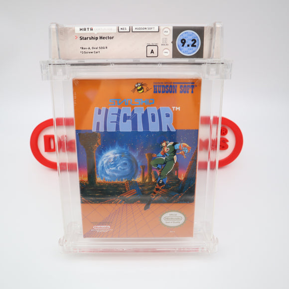 STARSHIP HECTOR - WATA GRADED 9.2 A! NEW & Factory Sealed with Authentic H-Seam! (NES Nintendo)
