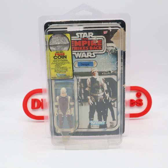 DENGAR with FREE COIN OFFER - 41 BACK - NEW Authentic & Factory Sealed + STAR CASE! (MOC Vintage Star Wars Figure)