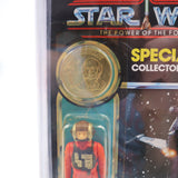 B-WING PILOT with POTF COIN - 92 BACK - NEW Authentic & Factory Sealed + STAR CASE! (MOC Vintage Star Wars Figure)