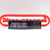 POPULOUS: GOOD OVER EVIL - NEW & Factory Sealed with Authentic V-Seam! (SNES Super Nintendo)
