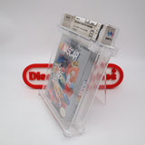 BILL ELLIOTT'S NASCAR CHALLENGE + TRIP OFFER! WATA GRADED 8.5 A! NEW & Factory Sealed with Authentic H-Seam! (NES Nintendo)