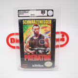 ARNOLD SCHWARZENEGGER: PREDATOR - VGA GRADED 80 NM SILVER! NEW & Factory Sealed with Authentic H-Seam! (NES Nintendo)