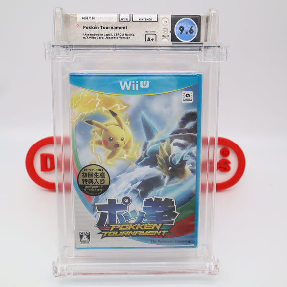 POKEMON POKKEN TOURNAMENT (Japanese Version!) - WATA GRADED 9.6 A+! NEW & Factory Sealed! (Nintendo Wii U)