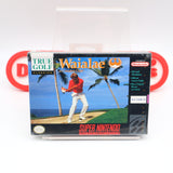 TRUE GOLF CLASSICS: WAIALAE COUNTRY CLUB - NEW & Factory Sealed with Authentic H-Overlap Seam! (SNES Super Nintendo)