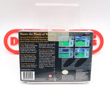 TRUE GOLF CLASSICS: WAIALAE COUNTRY CLUB - NEW & Factory Sealed with Authentic H-Overlap Seam! (SNES Super Nintendo)