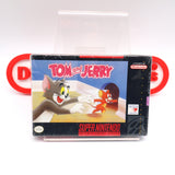 TOM AND & JERRY - NEW & Factory Sealed with Authentic H-Overlap Seam! (SNES Super Nintendo)