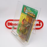 KING GORNEESH WITH COLLECTOR'S COIN! AFA GRADED 80 Y-NM 6 BACK - NEW Authentic & Factory Sealed! (MOC Vintage Star Wars EWOKS Figure)