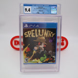 SPELUNKY - CGC GRADED 9.4 A+! NEW & Factory Sealed! (PS4 PlayStation 4)