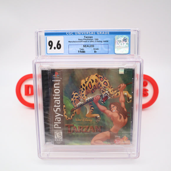 DISNEY'S TARZAN - CGC GRADED 9.6 A+! NEW & Factory Sealed! (PS1 PlayStation 1)