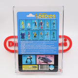 JANN TOSH WITH COLLECTOR'S COIN! AFA GRADED 75+ Y-EX+/NM 12 BACK - NEW Authentic & Factory Sealed! (MOC Vintage Star Wars DROIDS Figure)
