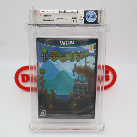 TERRARIA (Japanese Version) - WATA GRADED 9.8 A+! NEW & Factory Sealed! (Nintendo Wii U)