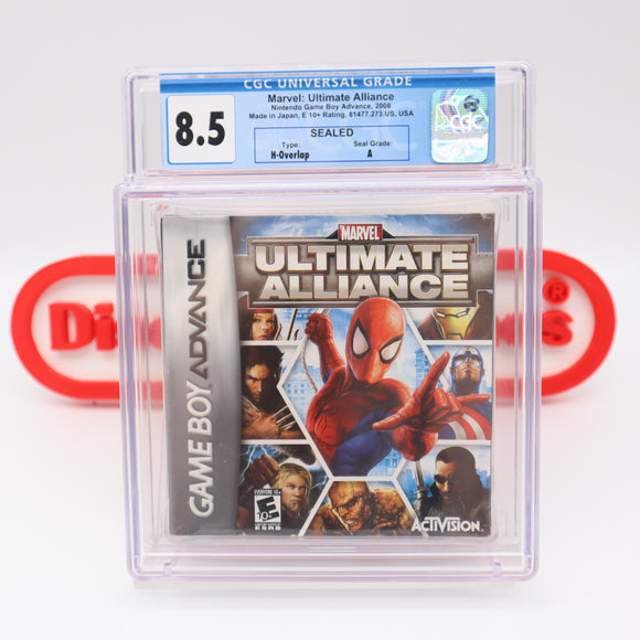 MARVEL ULTIMATE ALLIANCE - CGC GRADED 8.5 A+! NEW & Factory Sealed! (Game Boy Advance GBA)