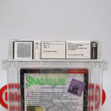 SHADOWGATE / SHADOW GATE - WATA GRADED 7.5 A! NEW & Factory Sealed with Authentic H-Seam! (NES Nintendo)
