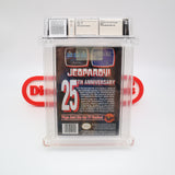 JEOPARDY: 25TH ANNIVERSARY EDITION - WATA GRADED 9.0 A! NEW & Factory Sealed with Authentic H-Seam! (NES Nintendo)