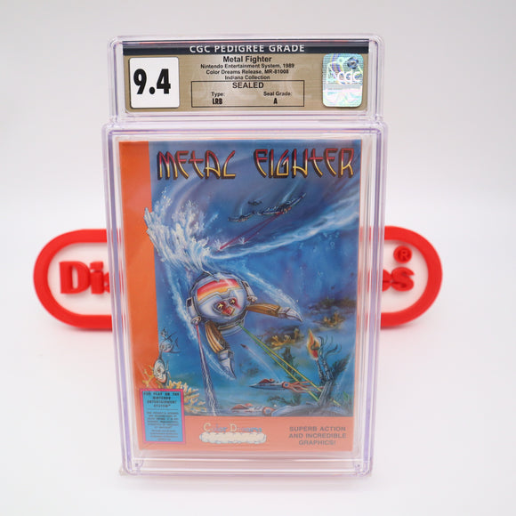 METAL FIGHTER - CGC PEDIGREE GRADED 9.4 A! NEW & Factory Sealed with Authentic 3-Sided Seam! (NES Nintendo)
