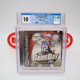 NFL GAMEDAY 2003 - BRADY COVER! PERFECT GRADED CGC 10 A++! NEW & Factory Sealed! (PS1 PlayStation 1)