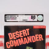 DESERT COMMANDER - VGA GRADED 80 NM SILVER! NEW & Factory Sealed with Authentic H-Seam! (NES Nintendo)