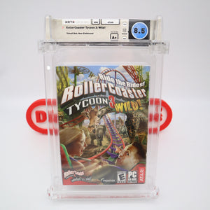 ROLLER COASTER / ROLLERCOASTER TYCOON 3 III (WILD! EDITION)  - WATA GRADED 8.5 A+! NEW & Factory Sealed! (PC Computer Game)