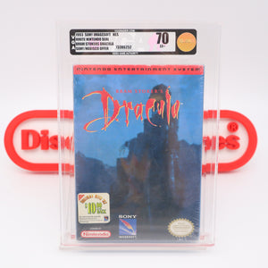 BRAM STOKER'S DRACULA - VGA GRADED 70 EX+ BRONZE! NEW & Factory Sealed with Authentic H-Seam! (NES Nintendo)