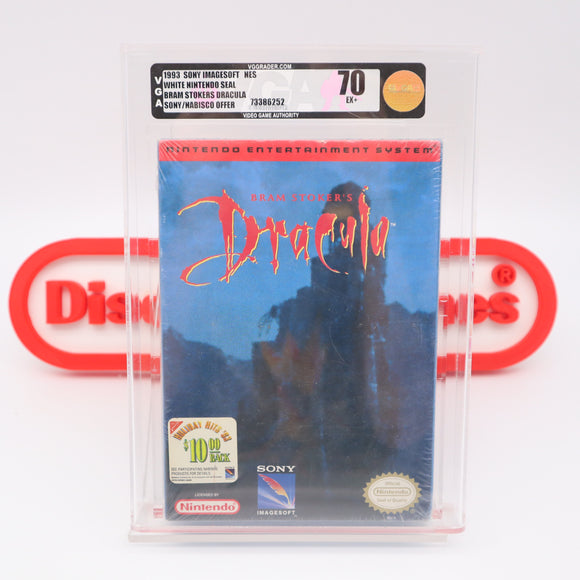 BRAM STOKER'S DRACULA - VGA GRADED 70 EX+ BRONZE! NEW & Factory Sealed with Authentic H-Seam! (NES Nintendo)