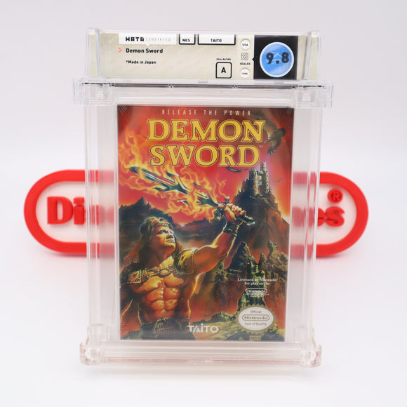 DEMON SWORD - WATA GRADED 9.8 A! NEW & Factory Sealed with Authentic H-Seam! (NES Nintendo)