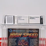 HIGH SPEED PINBALL - WATA GRADED 9.6 A+! NEW & Factory Sealed with Authentic H-Seam! (NES Nintendo)