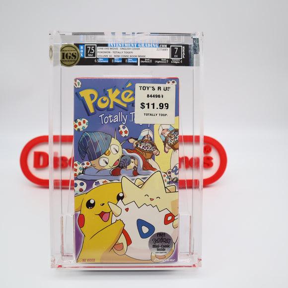 POKEMON: TOTALLY TOGEPI - IGS GRADED 7.5 BOX & 7.0 SEAL! NEW & Factory Sealed with Authentic H-Overlap Seam! (VHS)