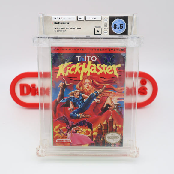 KICKMASTER / KICK MASTER - WATA GRADED 8.5 A! NEW & Factory Sealed with Authentic H-Seam! (NES Nintendo)