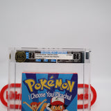 POKEMON: I CHOOSE YOU! PIKACHU! IGS GRADED 7.0 BOX & 7.0 SEAL! NEW & Factory Sealed with Authentic H-Overlap Seam! (VHS)