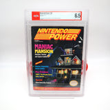 NINTENDO POWER ISSUE #16 - NES NINTENDO MANIAC MANSION COVER - PSA GRADED 6.5