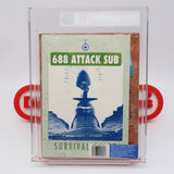 688 ATTACK SUB WITH STRATEGY & SURVIVAL GUIDE! VGA GRADED 90 NM+/MINT GOLD! NEW & Factory Sealed! (PC / 5 1/4" / DOS)